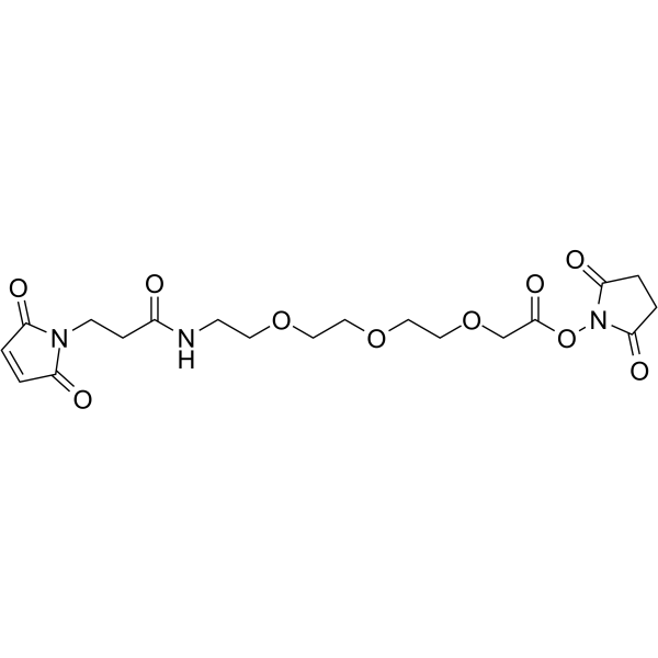 Mal-amido-PEG3-C1-NHS ester 化学構造