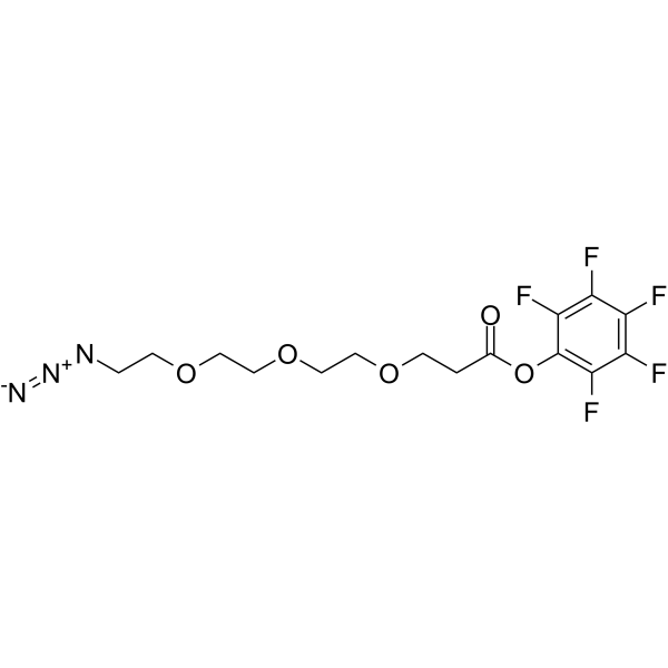 N3-PEG3-C2-PFP ester Chemische Struktur
