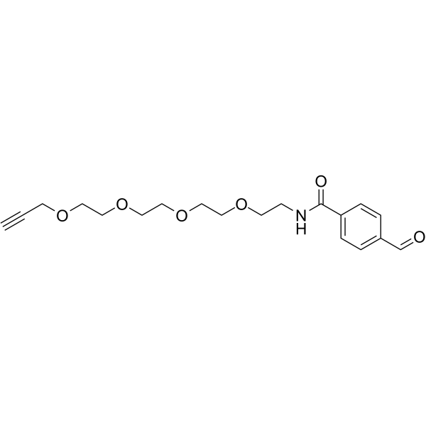 Ald-Ph-amido-PEG4-propargyl  Chemical Structure