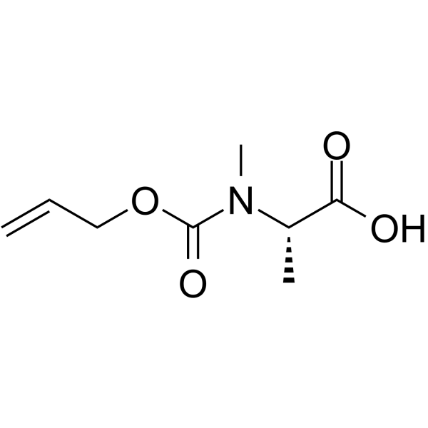 N-((Allyloxy)carbonyl)-N-methyl-L-alanine  Chemical Structure