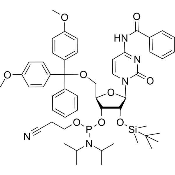 Bz-rC Phosphoramidite  Chemical Structure