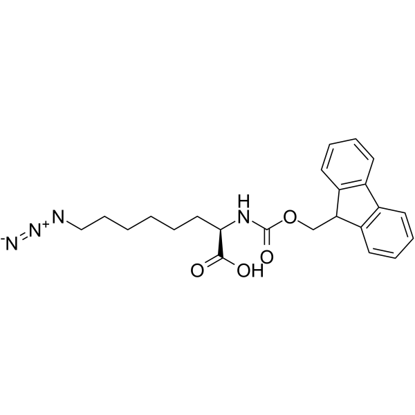 (R)-8-Azido-2-(Fmoc-amino)octanoic acid  Chemical Structure