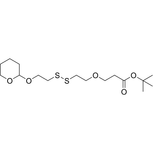 THP-SS-PEG1-Boc  Chemical Structure