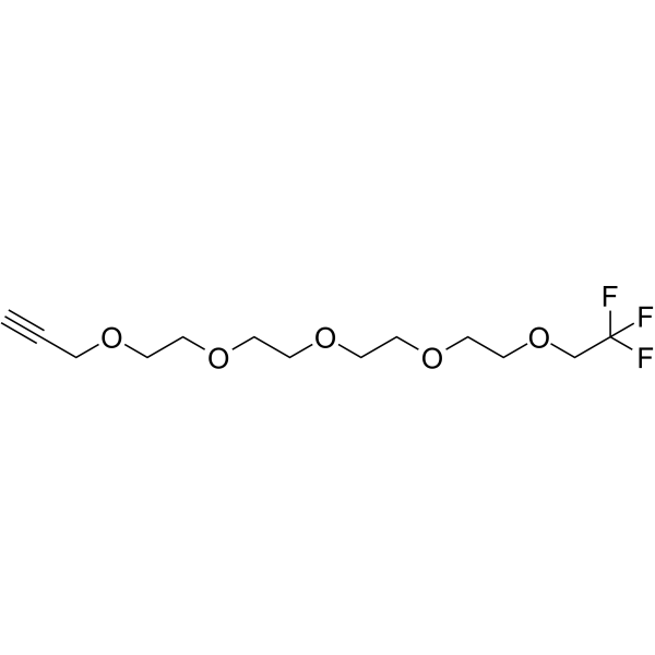 1,1,1-Trifluoroethyl-PEG4-propargyl 化学構造