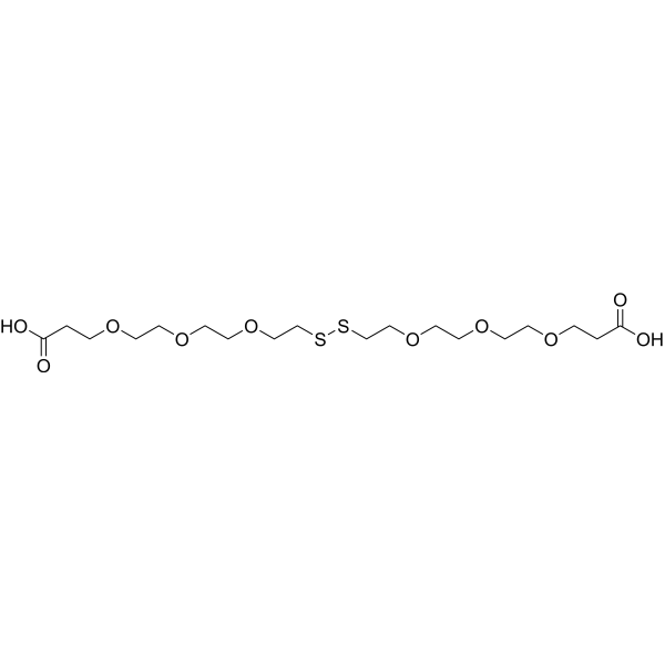 Acid-PEG3-SS-PEG3-acid Chemical Structure