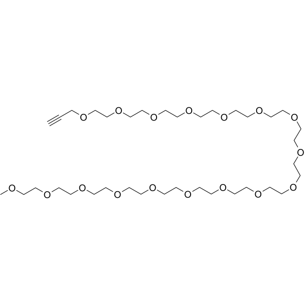 Propargyl-PEG17-methane التركيب الكيميائي