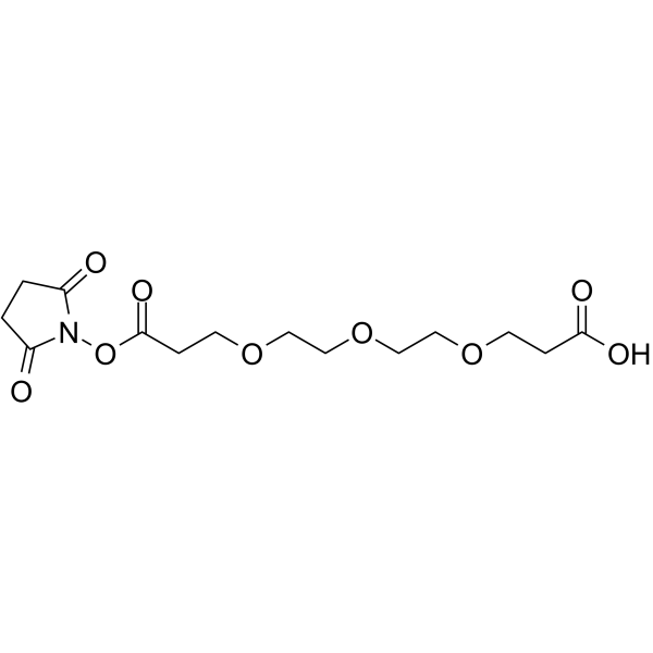 Acid-C2-PEG3-NHS ester 化学構造