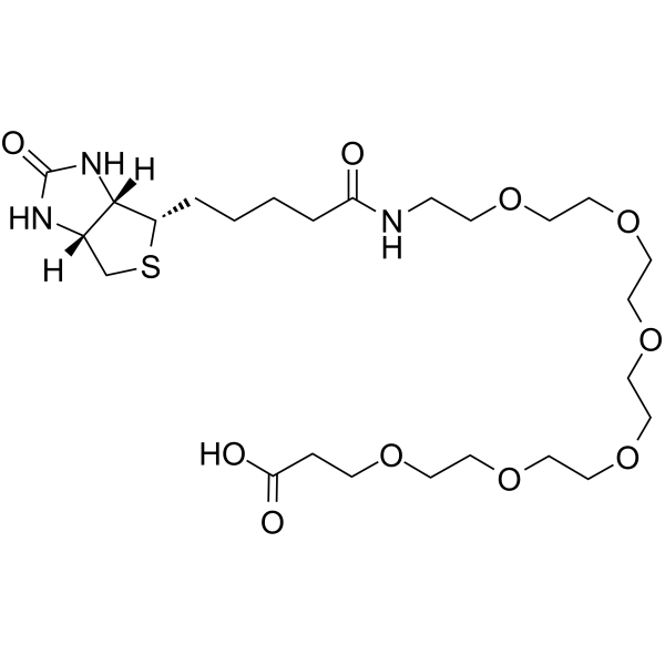 Biotin-PEG6-acid  Chemical Structure