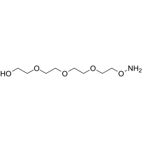 Aminooxy-PEG4-alcohol Chemische Struktur