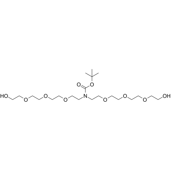 N-Boc-N-bis(PEG4-OH)  Chemical Structure