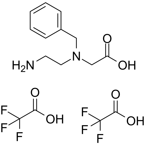 N-(2-Aminoethyl)-N-benzylglycine Bis(trifluoroacetate)  Chemical Structure