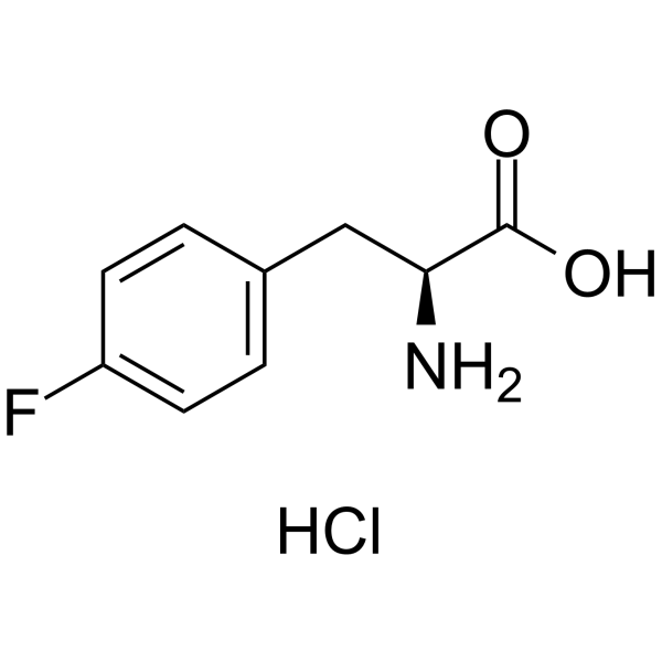 4-Fluoro-L-Phenylalanine hydrochloride 化学構造