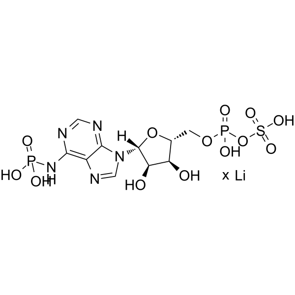 Adenosine 3'-phosphate 5'-phosphosulfate lithium  Chemical Structure