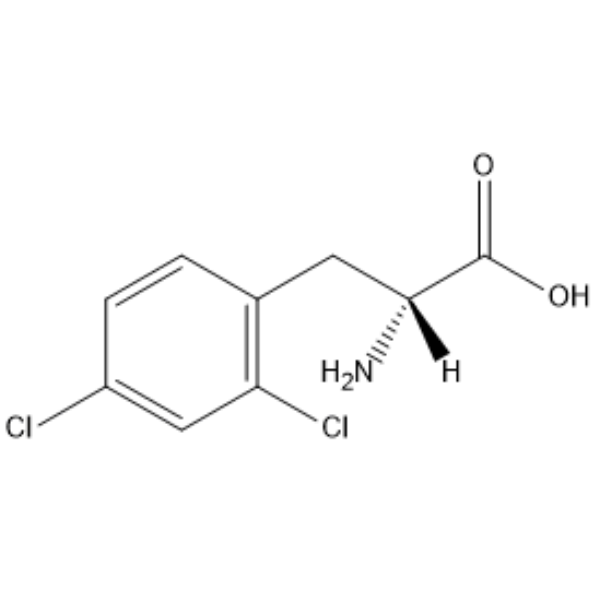 2,4-Dichloro-D-phenylalanine Chemische Struktur