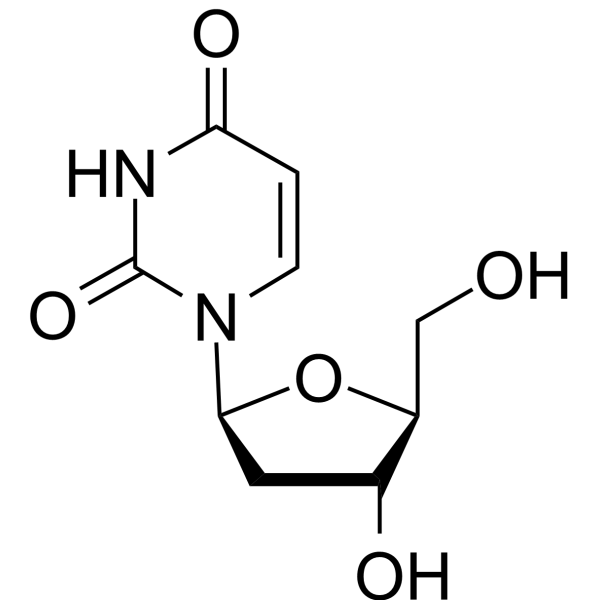 2′-Deoxy-β-L-uridine التركيب الكيميائي