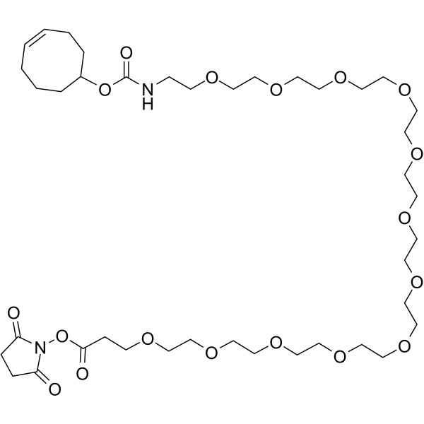 TCO-PEG12-NHS ester  Chemical Structure
