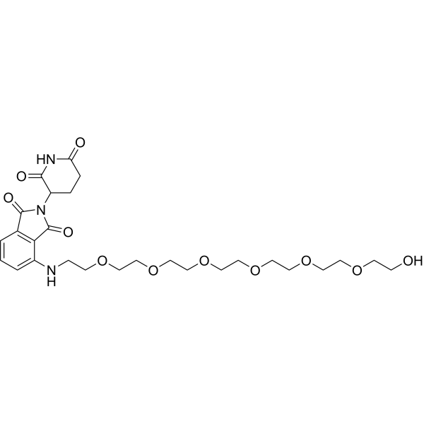 Thalidomide-NH-PEG7 التركيب الكيميائي