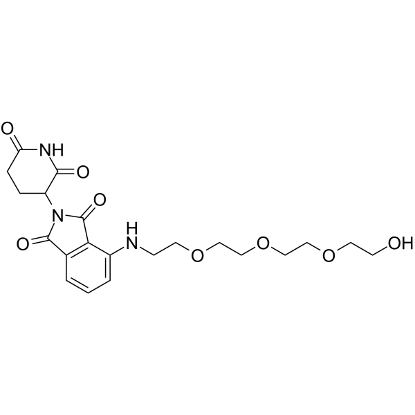 Thalidomide-NH-C2-PEG3-OH  Chemical Structure