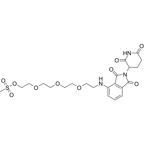 Thalidomide-NH-PEG4-Ms  Chemical Structure