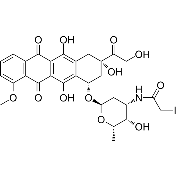 N-(Iodoacetamido)-Doxorubicin  Chemical Structure