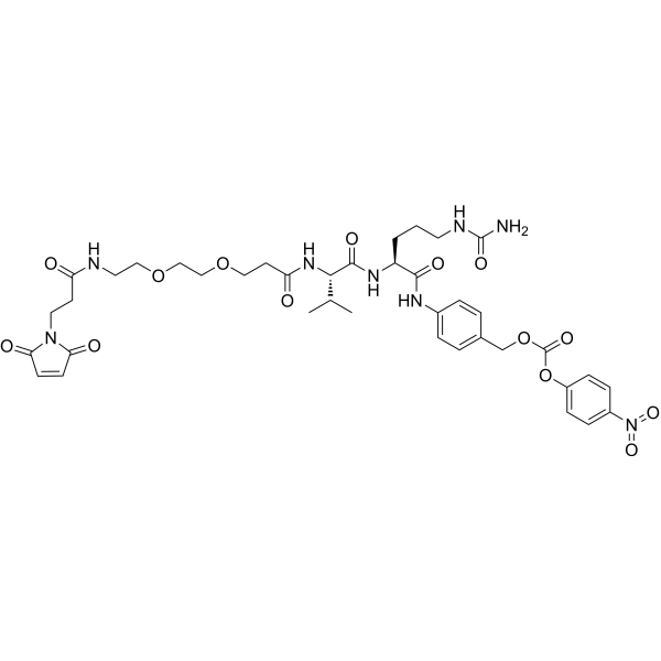 Mal-amido-PEG2-Val-Cit-PAB-PNP  Chemical Structure