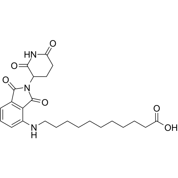 Thalidomide-NH-C10-COOH  Chemical Structure