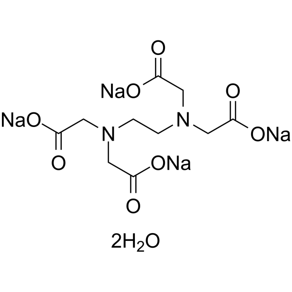 Ethylenediaminetetraacetic acid sodium hydrate 化学構造