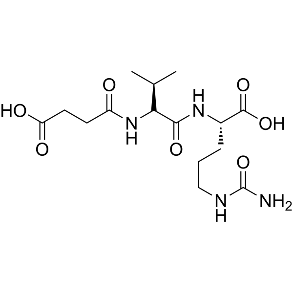 Acid-propionylamino-Val-Cit-OH 化学構造