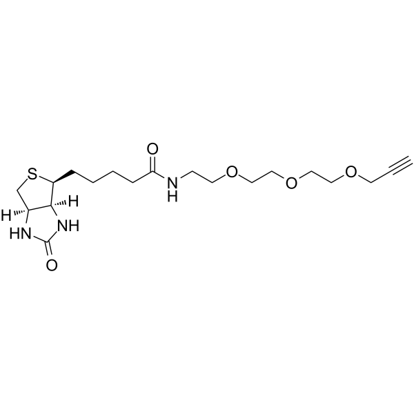 Biotin-PEG3-propargyl  Chemical Structure