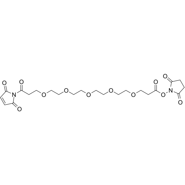 Mal-CO-PEG5-NHS ester  Chemical Structure
