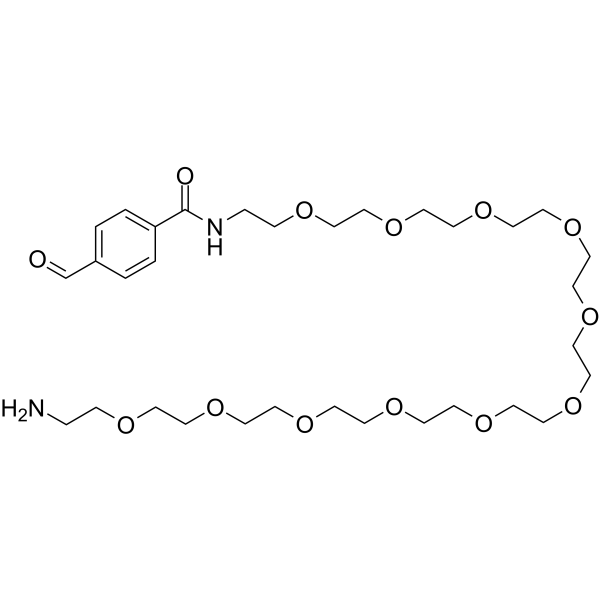 Ald-Ph-amido-PEG11-C2-NH2  Chemical Structure