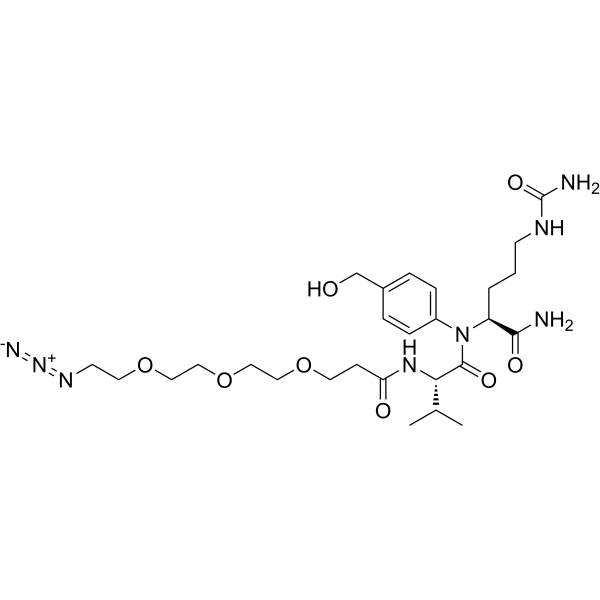 Azido-PEG3-Val-Cit-PAB-OH  Chemical Structure