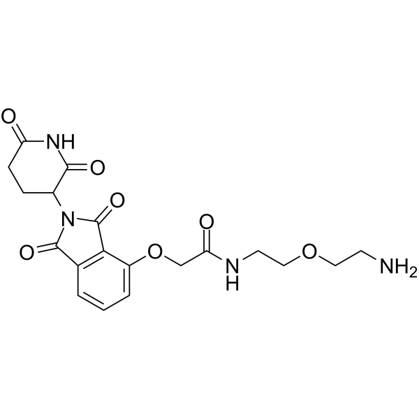 Thalidomide-O-amido-PEG-C2-NH2  Chemical Structure