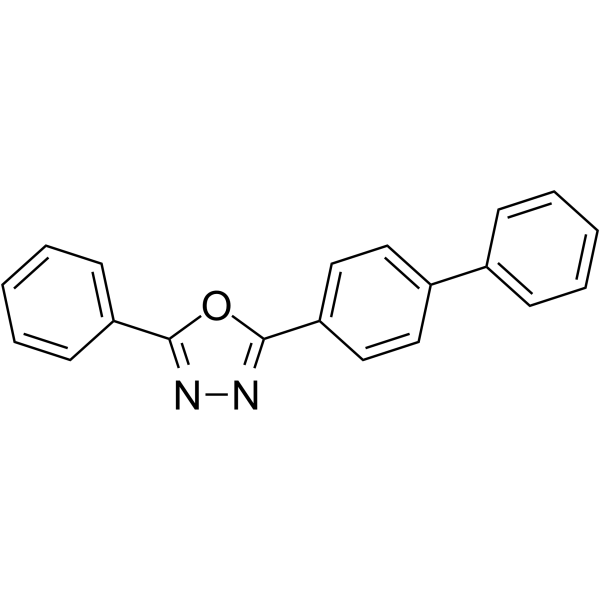 2-(4-Biphenylyl)-5-phenyl-1,3,4-oxadiazole 化学構造