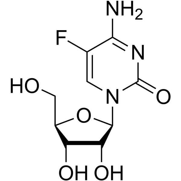 5-Fluorocytidine التركيب الكيميائي