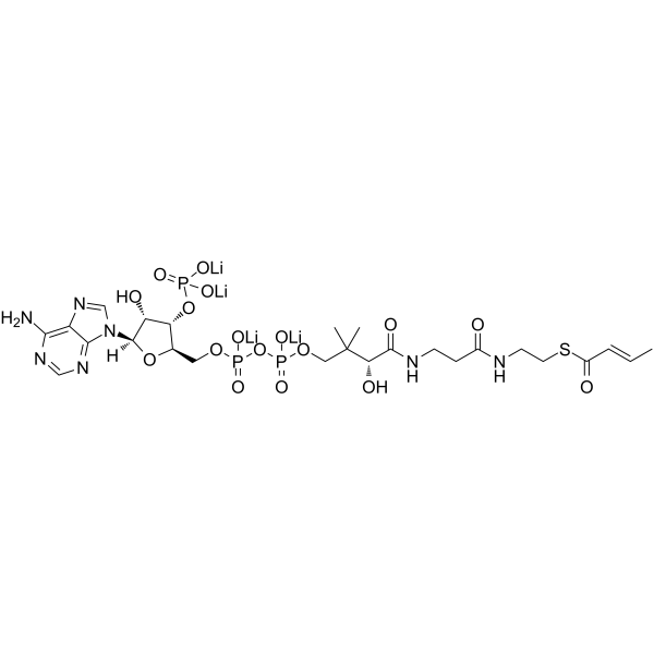 2-Butenoyl coenzyme A lithium Chemische Struktur