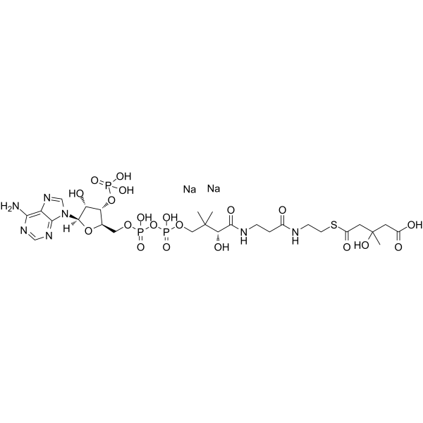 DL-3-Hydroxy-3-methylglutaryl coenzyme A disodium  Chemical Structure