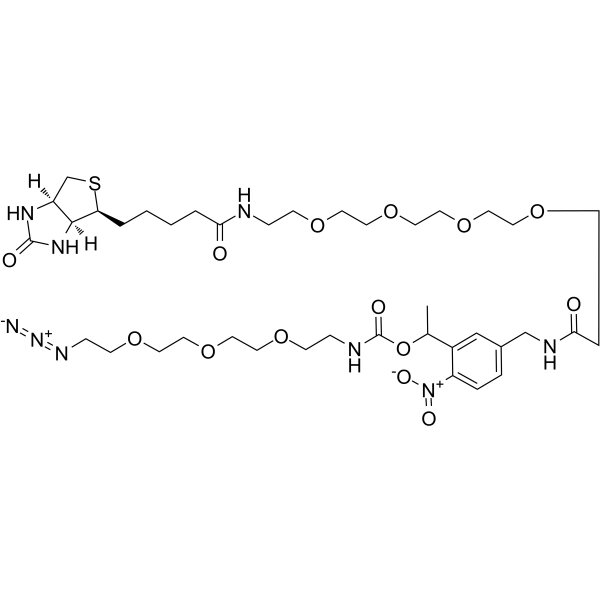 PC-Biotin-PEG4-PEG3-azide  Chemical Structure