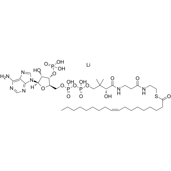 Oleoyl coenzyme A lithium 化学構造