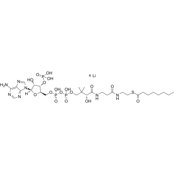 Octanoyl coenzyme A lithium  Chemical Structure