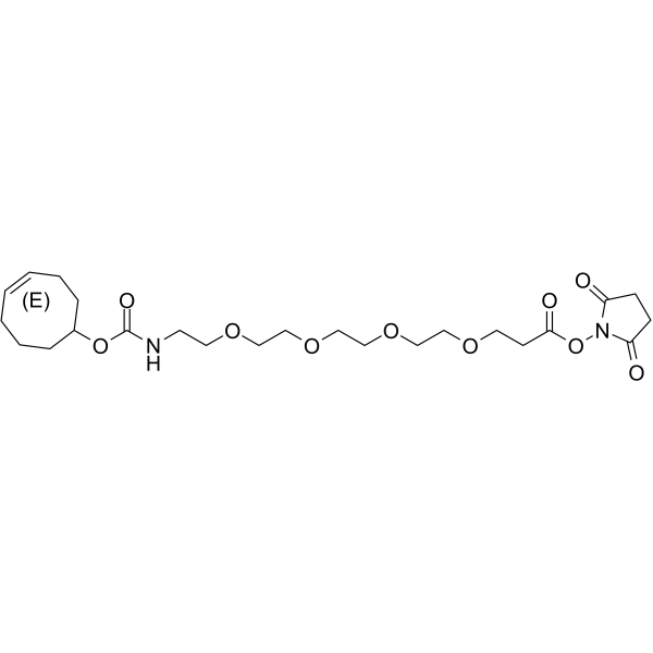(E)-TCO-PEG4-NHS ester Chemische Struktur