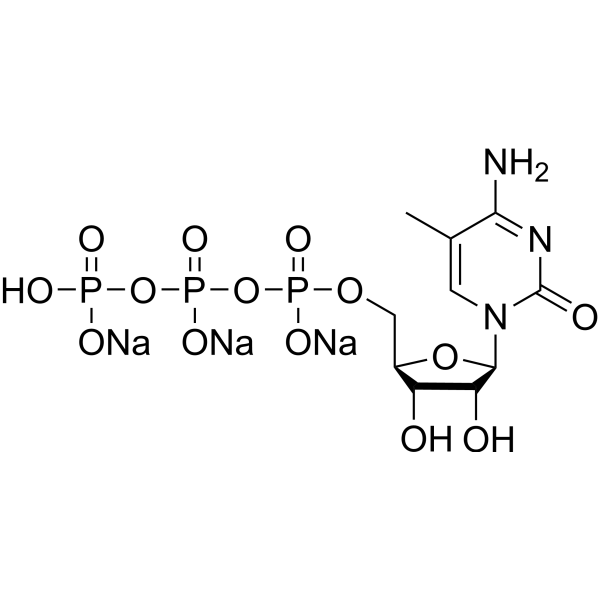 5-Methylcytidine 5′-triphosphate trisodium  Chemical Structure