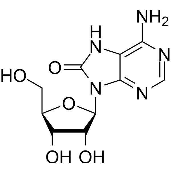 8-Hydroxyadenosine  Chemical Structure