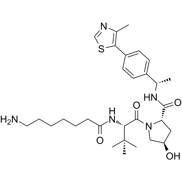 (S,R,S)-AHPC-Me-C6-NH2 化学構造