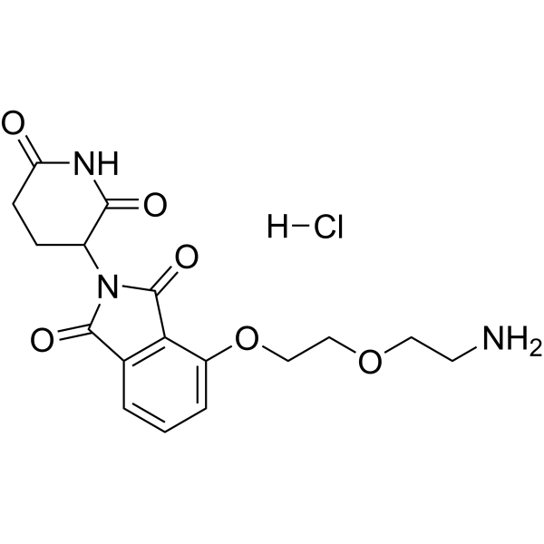 Thalidomide-PEG2-NH2 hydrochloride Chemical Structure