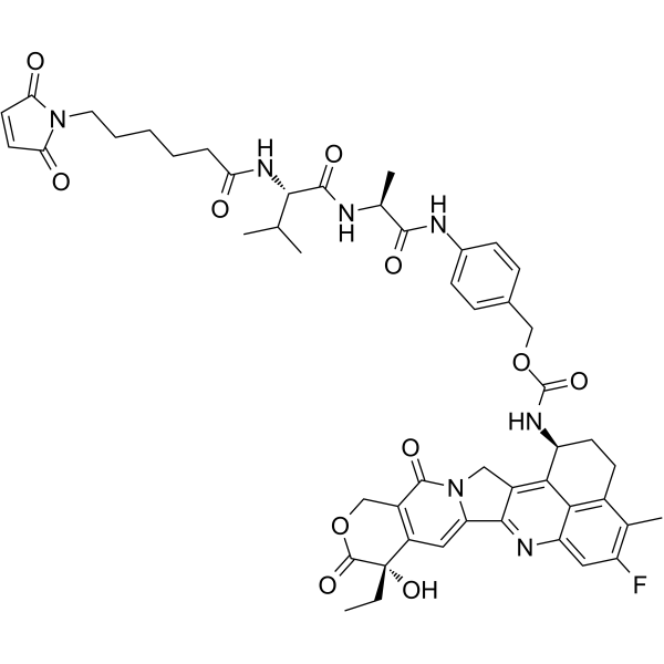 MC-VA-PAB-Exatecan  Chemical Structure