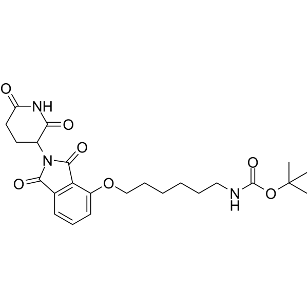 Thalidomide-O-C6-NHBoc  Chemical Structure