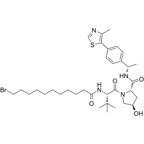 (S,R,S)-AHPC-Me-C10-Br 化学構造