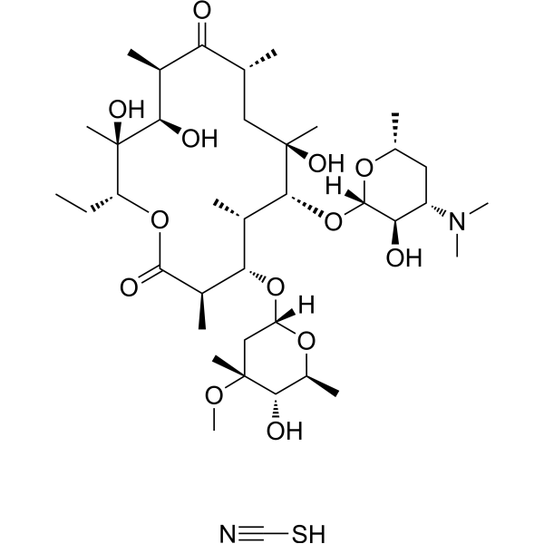 Erythromycin thiocyanate  Chemical Structure