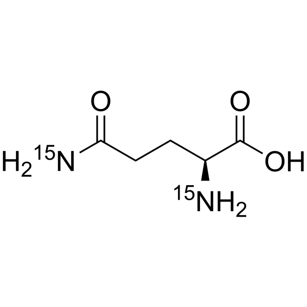 L-Glutamine-15N2  Chemical Structure